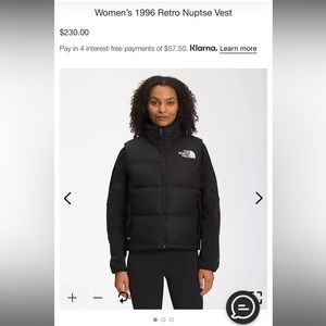 The North Face Women’s Retro Nuptse Vest - Black (M)